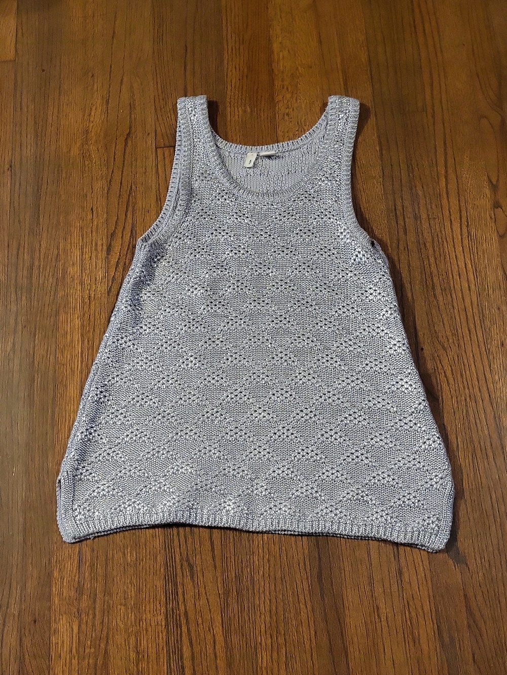Moth Light Gray Knit Scoop Neck Tank